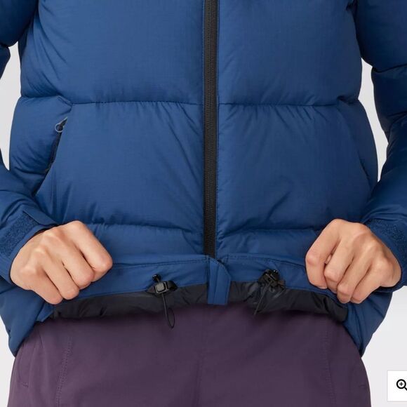 nwt mountain hardwear nevadan down jacket puffer large blue navy outer‎ dark - Picture 12 of 15